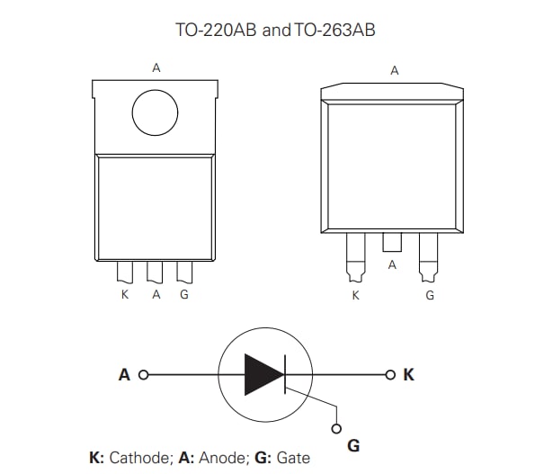 Applikations-Schaltungsdiagramm - Littelfuse Sxx30x SCR-Thyristoren